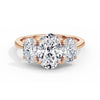 Heidi 18k Rose Gold Oval Trilogy