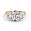 Heidi 18k Yellow Gold Oval Trilogy