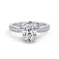 Heidi 18k White Gold Oval Diamond Band