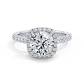 Heidi Platinum Round Halo