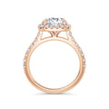 Heidi 18k Rose Gold Round Halo