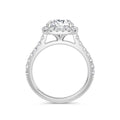 Heidi 18k White Gold Round Halo