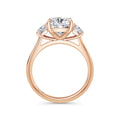 Joanna 18k Rose Gold Cushion Trilogy