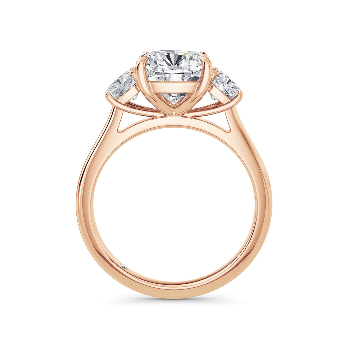 Joanna 18k Rose Gold Cushion Trilogy