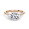Joanna 18k Rose Gold Cushion Trilogy