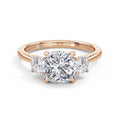 Joanna 18k Rose Gold Cushion Trilogy