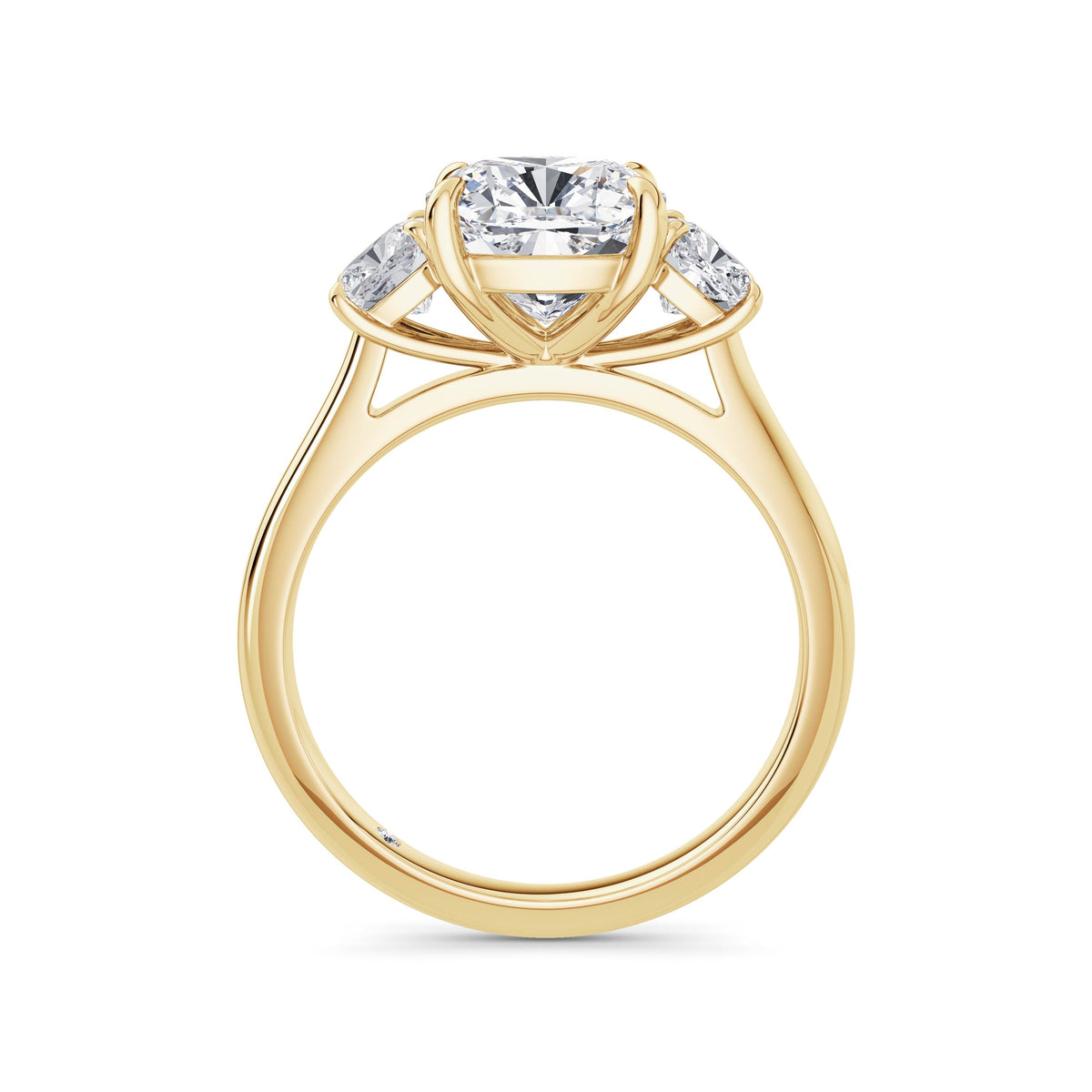 Joanna 18k Yellow Gold Cushion Trilogy