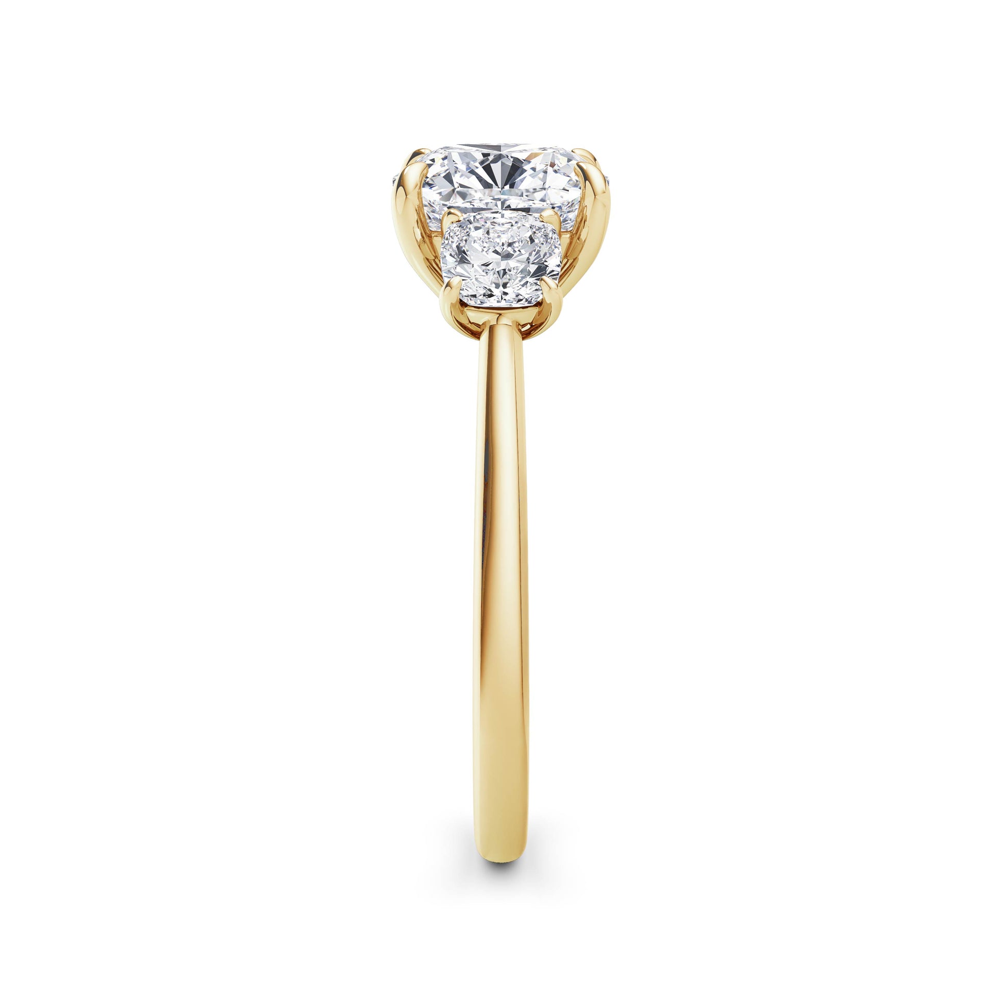 Joanna 18k Yellow Gold Cushion Trilogy