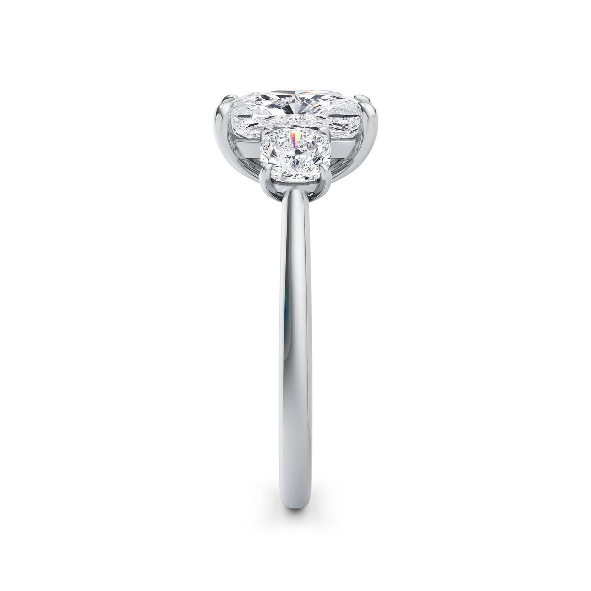 Joanna Platinum Elongated Cushion Trilogy