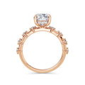 Joanna 18k Rose Gold Elongated Cushion Diamond Band