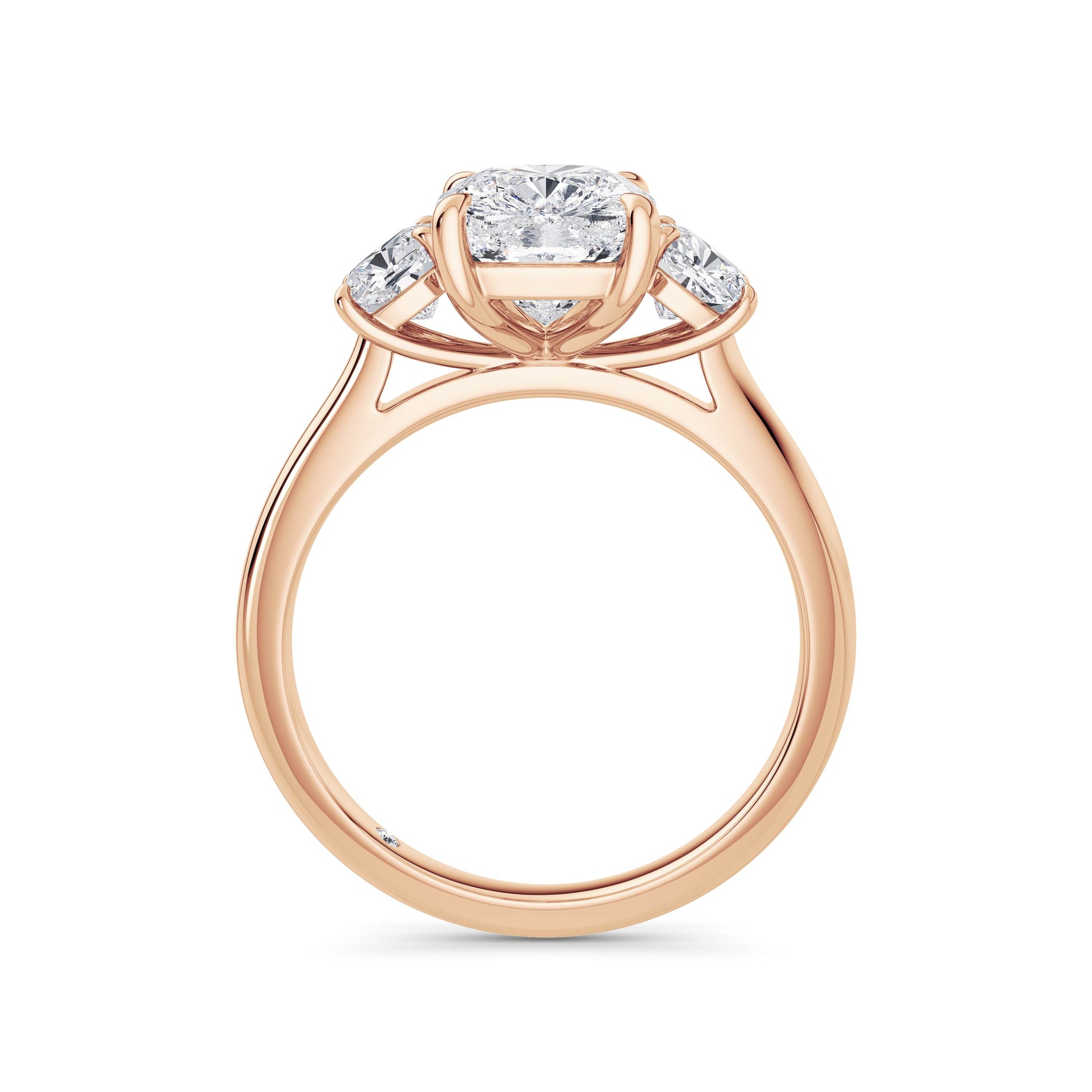 Joanna 18k Rose Gold Elongated Cushion Trilogy