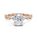 Joanna 18k Rose Gold Elongated Cushion Diamond Band