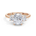 Joanna 18k Rose Gold Elongated Cushion Trilogy