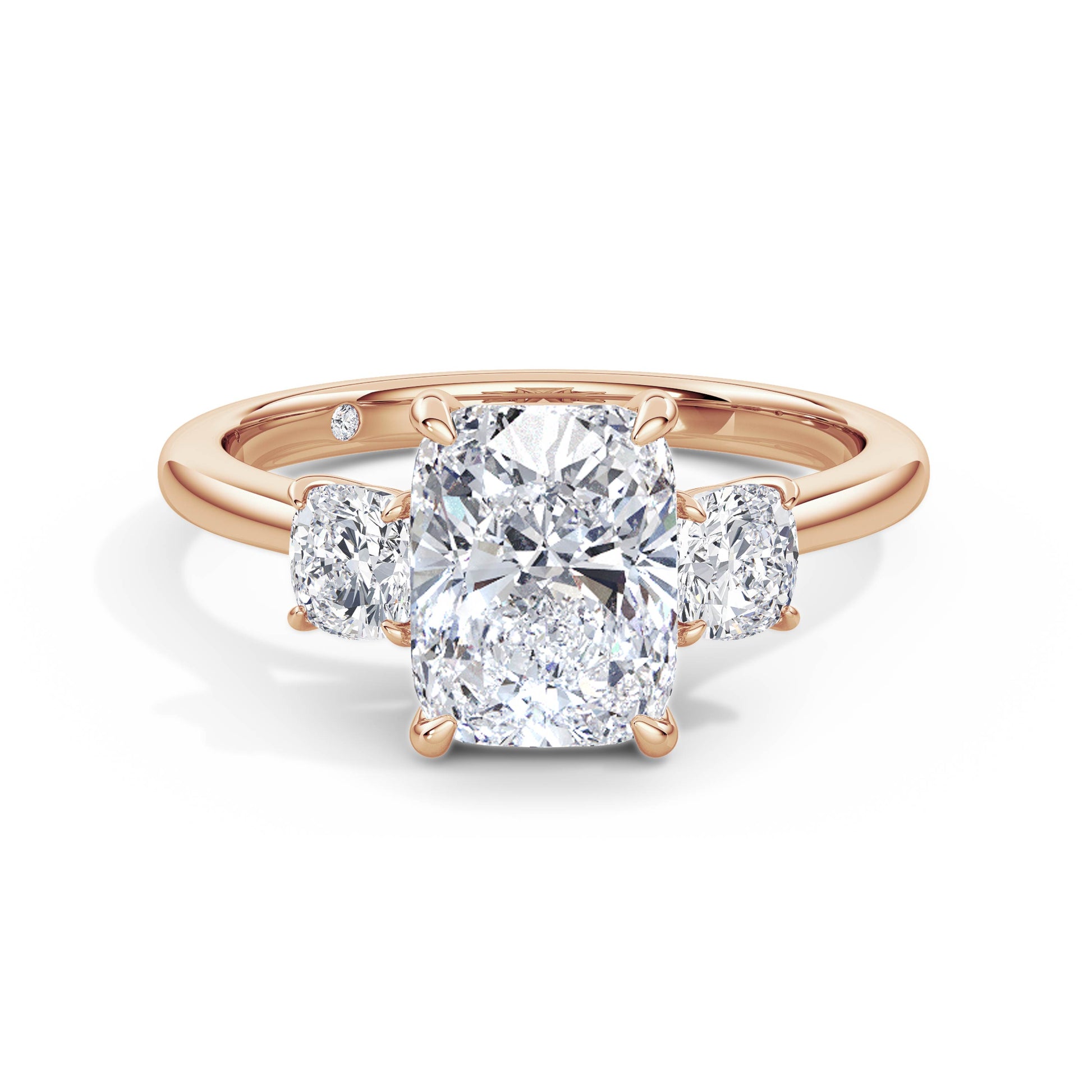 Joanna 18k Rose Gold Elongated Cushion Trilogy