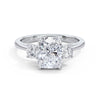 Joanna 18k White Gold Elongated Cushion Trilogy