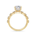 Joanna 18k Yellow Gold Elongated Cushion Diamond Band