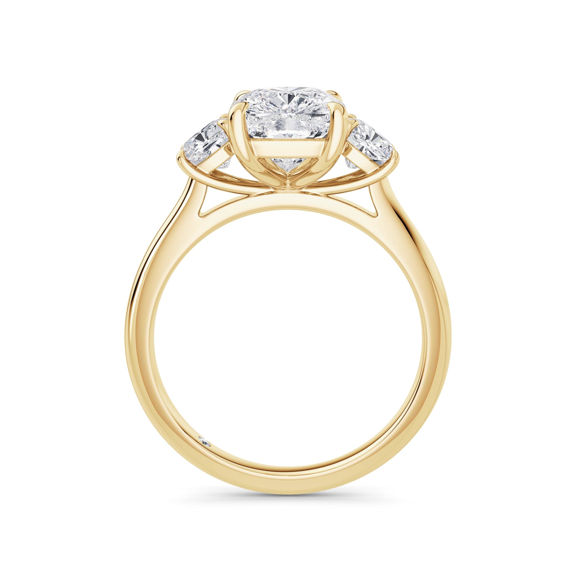 Joanna 18k Yellow Gold Elongated Cushion Trilogy