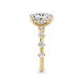 Joanna 18k Yellow Gold Elongated Cushion Diamond Band