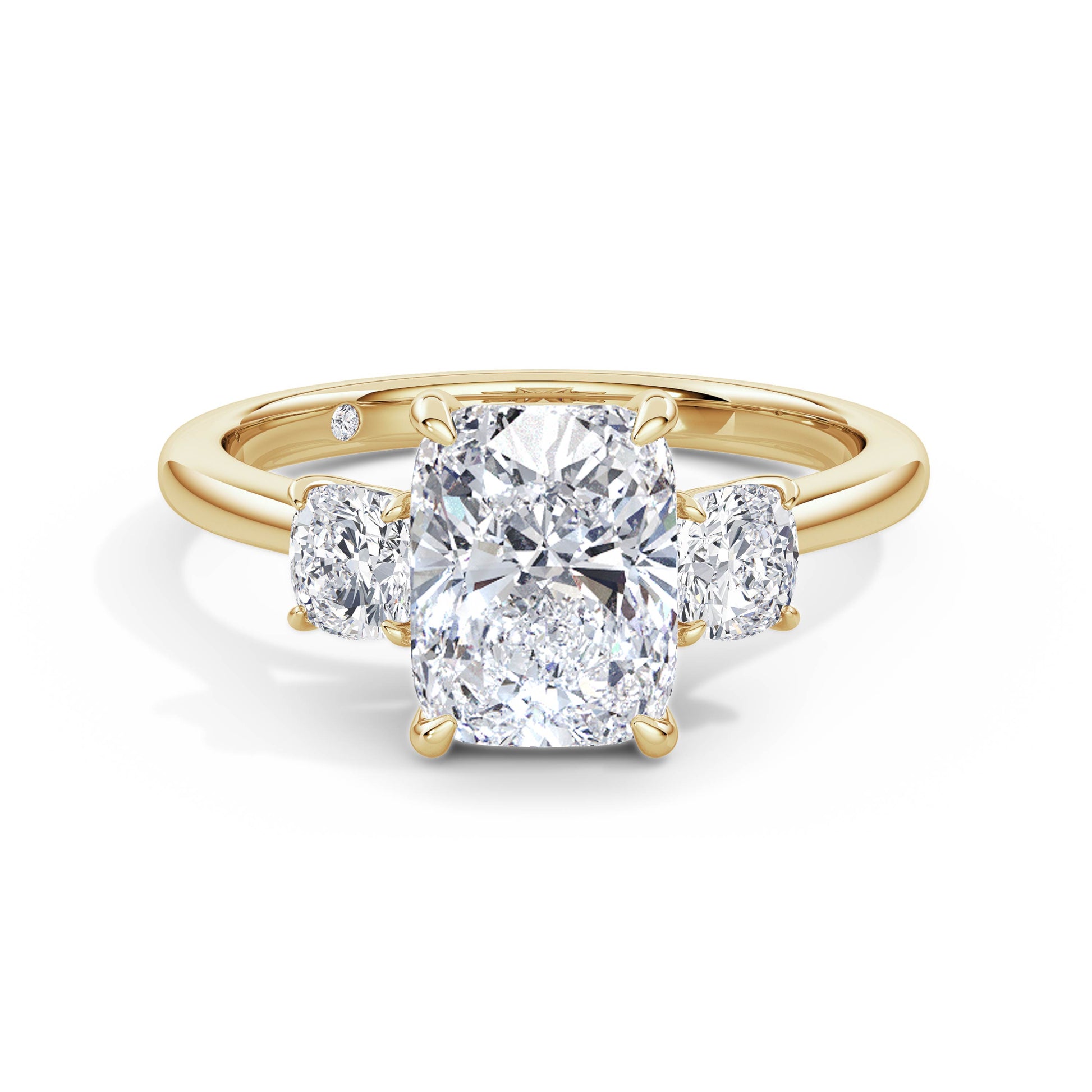 Joanna 18k Yellow Gold Elongated Cushion Trilogy