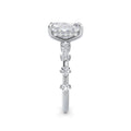 Joanna Platinum Emerald Diamond Band