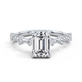 Joanna Platinum Emerald Diamond Band