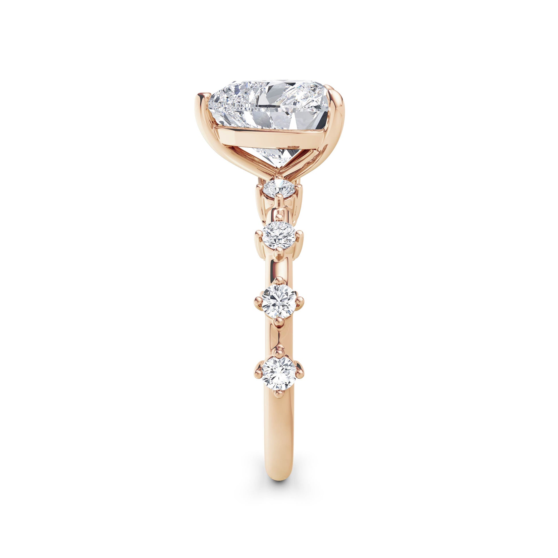 Joanna 18k Rose Gold Heart Diamond Band