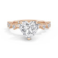 Joanna 18k Rose Gold Heart Diamond Band