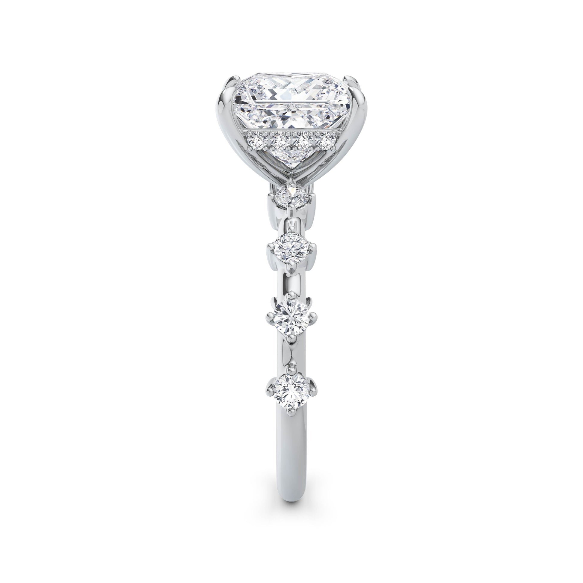 Joanna 18k White Gold Princess Diamond Band