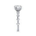 Joanna Platinum Round Diamond Band