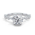 Joanna Platinum Round Diamond Band