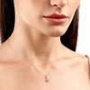 A Letter Lab-Grown Diamond Pendant Yellow Gold