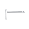 A Letter Lab-Grown Diamond Single Stud Earring White Gold