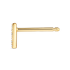 A Letter Lab-Grown Diamond Single Stud Earring Yellow Gold