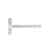 C Letter Lab-Grown Diamond Single Stud Earring White Gold