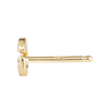 G Letter Lab-Grown Diamond Single Stud Earring Yellow Gold