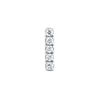 I Letter Lab-Grown Diamond Single Stud Earring White Gold
