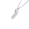 I Letter Lab-Grown Diamond Pendant White Gold