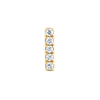 I Letter Lab-Grown Diamond Single Stud Earring Yellow Gold
