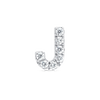 J Letter Lab-Grown Diamond Single Stud Earring White Gold