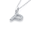 P Letter Lab-Grown Diamond Pendant White Gold