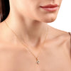 R Letter Lab-Grown Diamond Pendant Yellow Gold