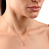 S Letter Lab-Grown Diamond Pendant Yellow Gold