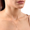 T Letter Lab-Grown Diamond Pendant Yellow Gold