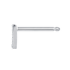 W Letter Lab-Grown Diamond Single Stud Earring White Gold