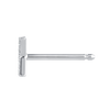 X Letter Lab-Grown Diamond Single Stud Earring White Gold