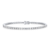 3ct Lab-Grown Diamond Tennis Bracelet White Gold