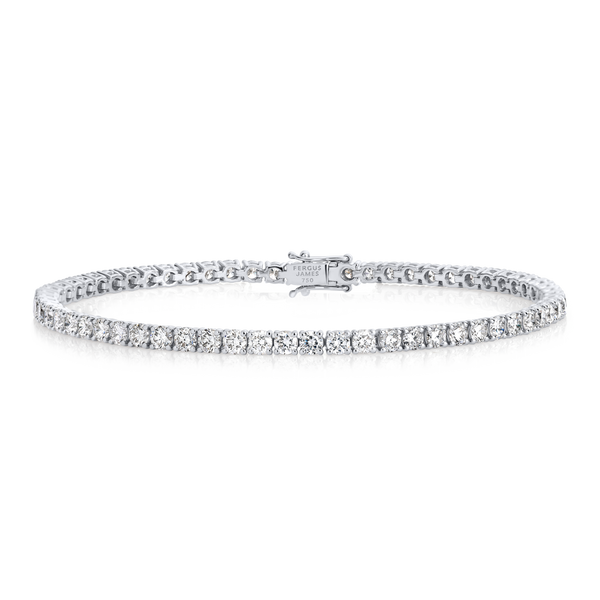 3ct Lab-Grown Diamond Tennis Bracelet White Gold