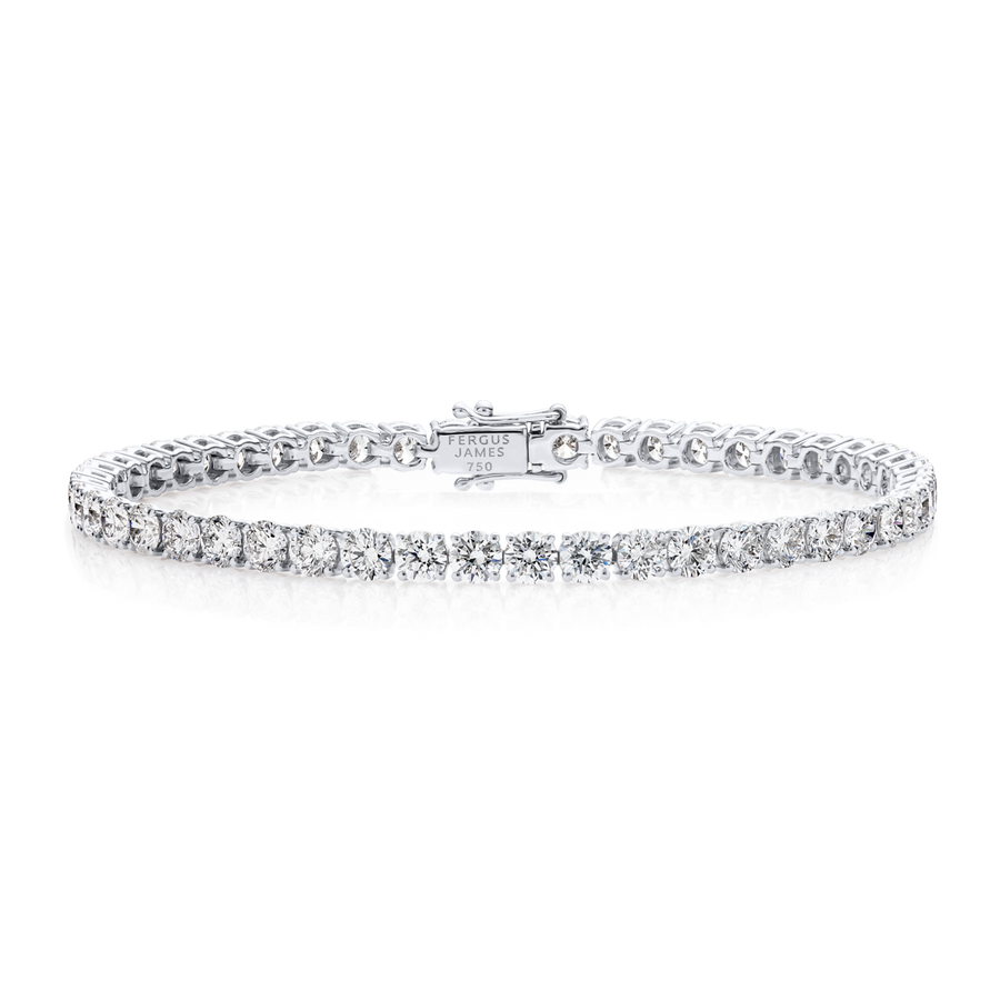 5ct Lab-Grown Diamond Tennis Bracelet White Gold