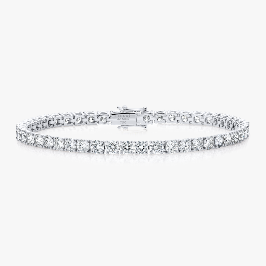 6ct Lab-Grown Diamond Tennis Bracelet White Gold