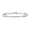 6ct Lab-Grown Diamond Tennis Bracelet White Gold